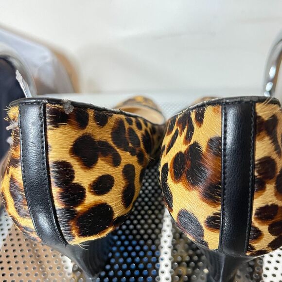 Nine West Mela Animal Print Wedge Heels Women's 6 - Picture 3 of 7